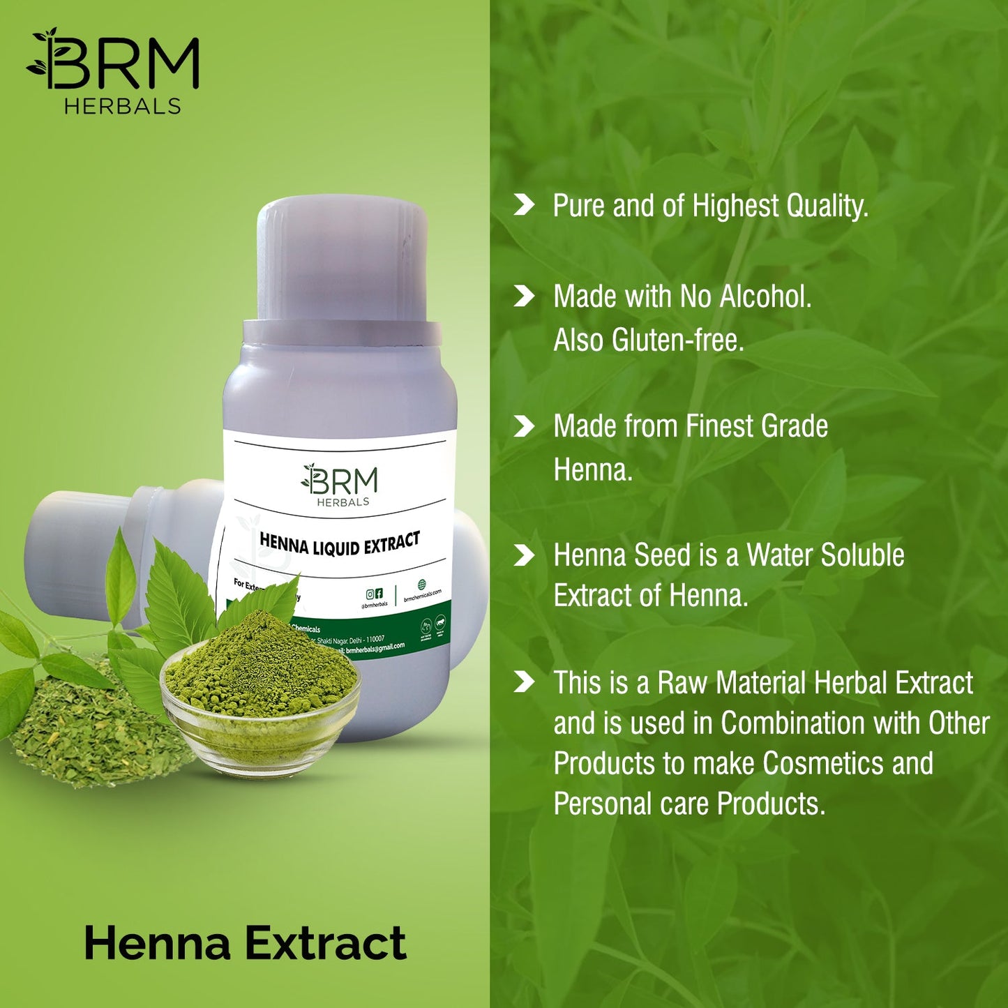 Heena Liquid Extract Oil Soluble