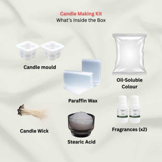 BRM Paraffin Candle Making Kit with Orange Zest and Apple Orchard Fragrance Oils
