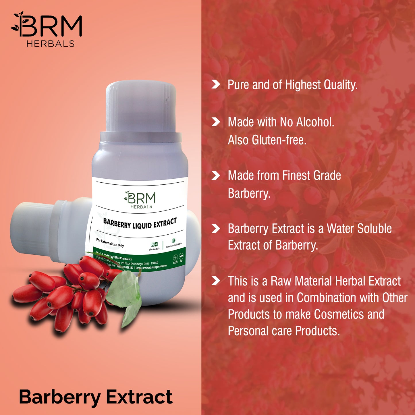 Barberry Liquid Extract Water Soluble