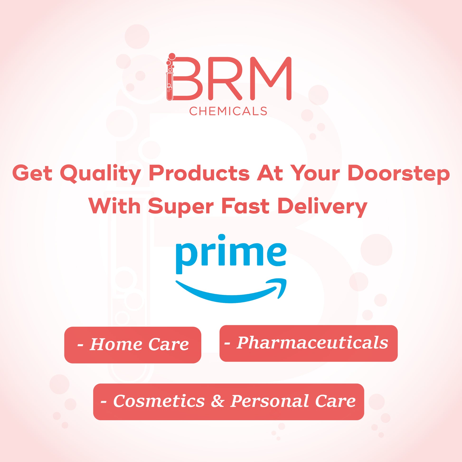 brm chemicals' poster for fast deliver to doorstep
