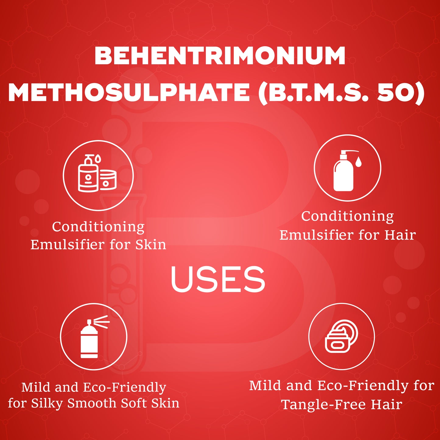 COSMETICS FORMULATION SCHOOL on Instagram: BTMS 50 restocked!! INCI:  Behentrimonium methosulfate (and) Cetyl Alcohol Behentrimonium Methosulfate  is a quaternary ammonium salt derived from the natural rapeseed Oil. It is  a conditioning agent