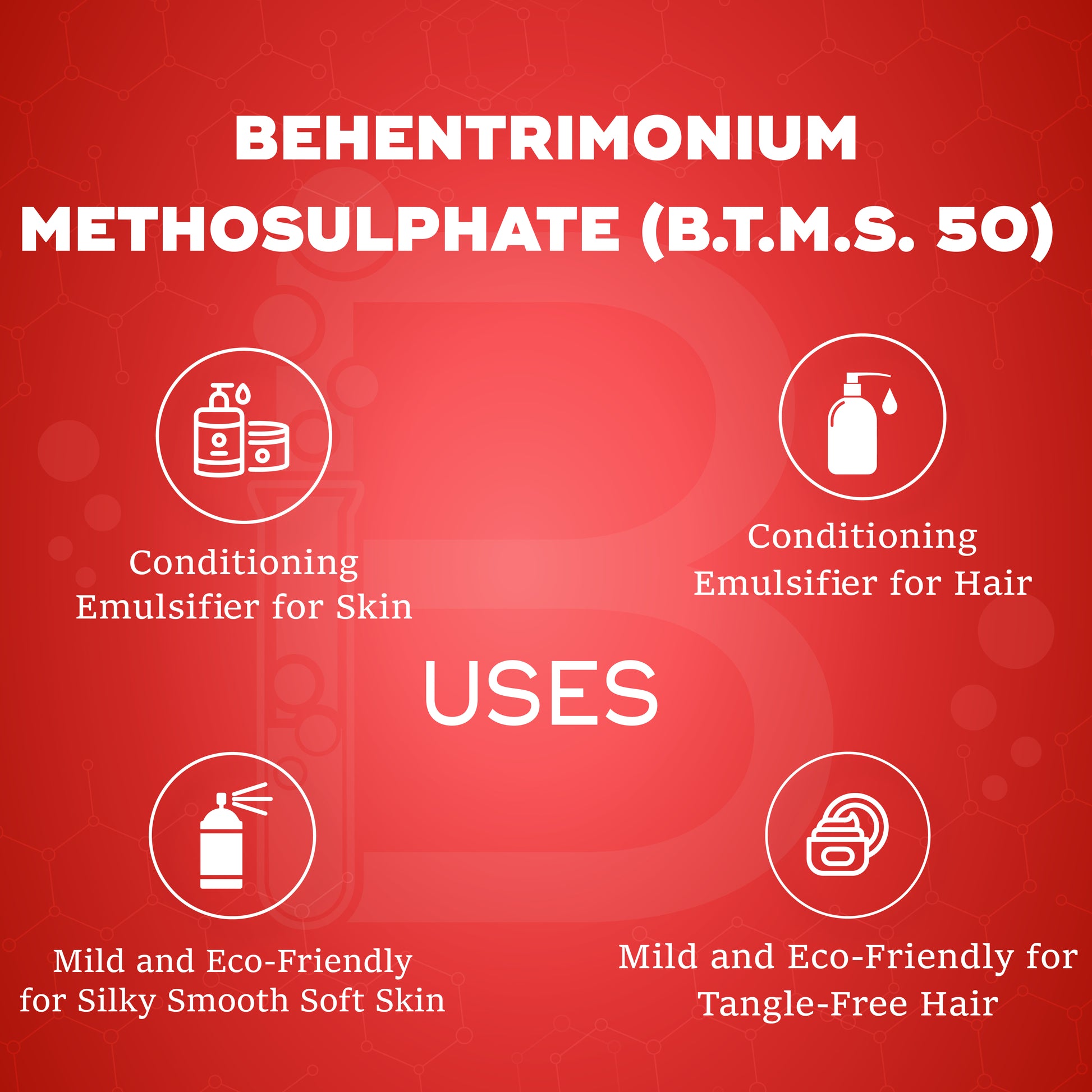 BTMS 50% Behentrimonium Methosulfate Cetearyl Alcohol Emulsifying