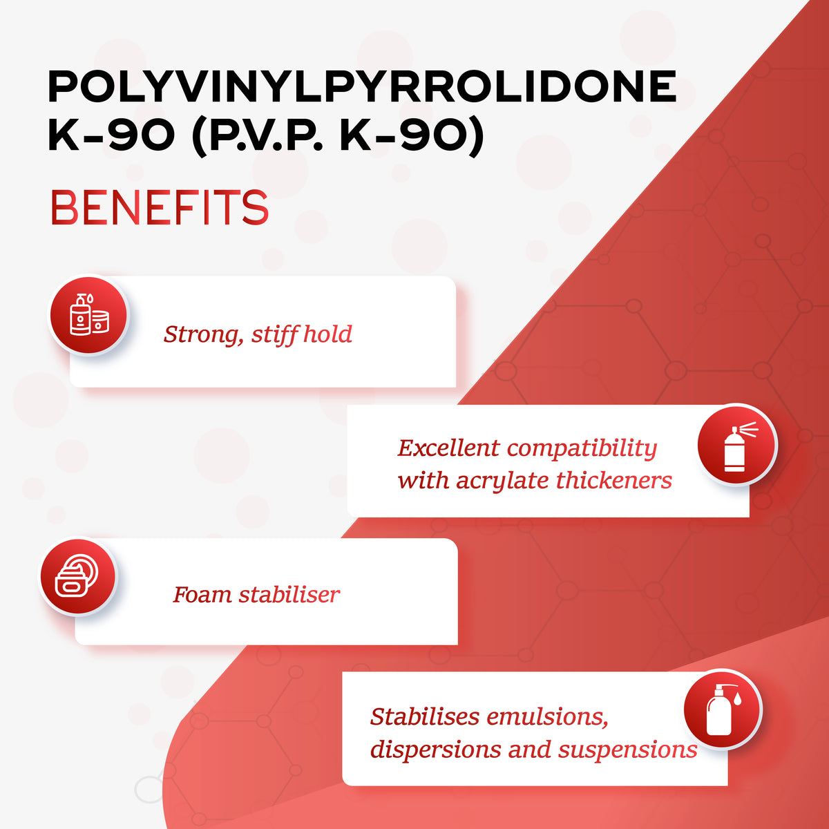 Pvp Powder Polyvinylpyrrolidone K-90 (Pvp K-90), 59% OFF