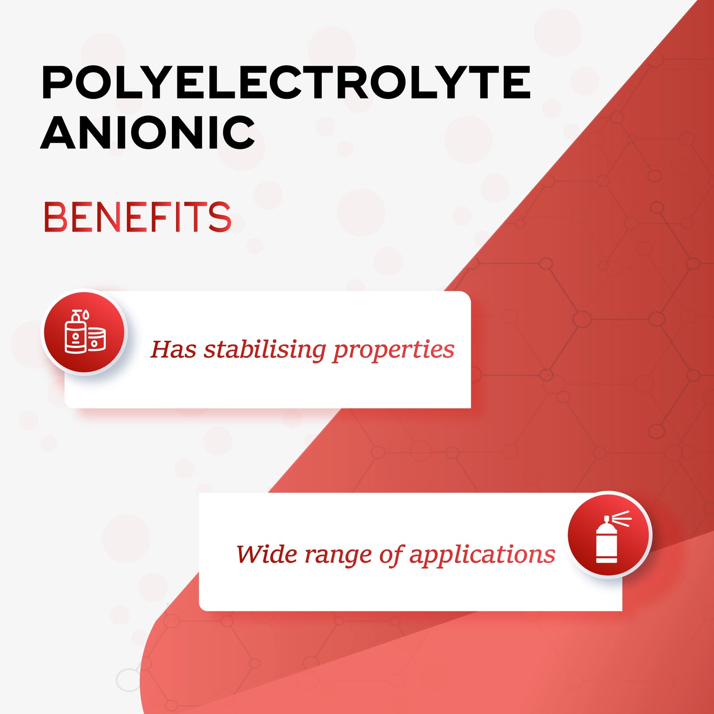 Polyelectrolyte Anionic