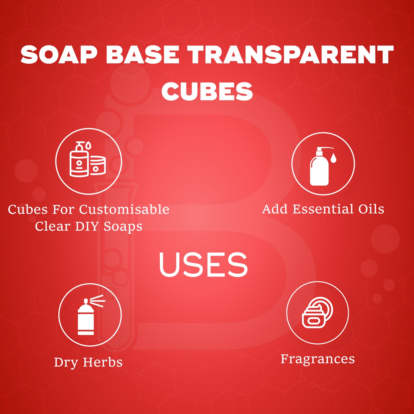 Soap Base Transparent Cubes